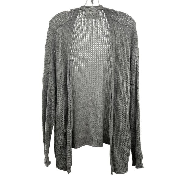 Maurices Women's Loose Knit Open Front Cardigan Gray Size S/M - Picture 1 of 9